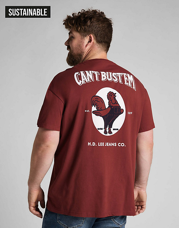 Can´T Bust´Em Tee in Fired Brick
