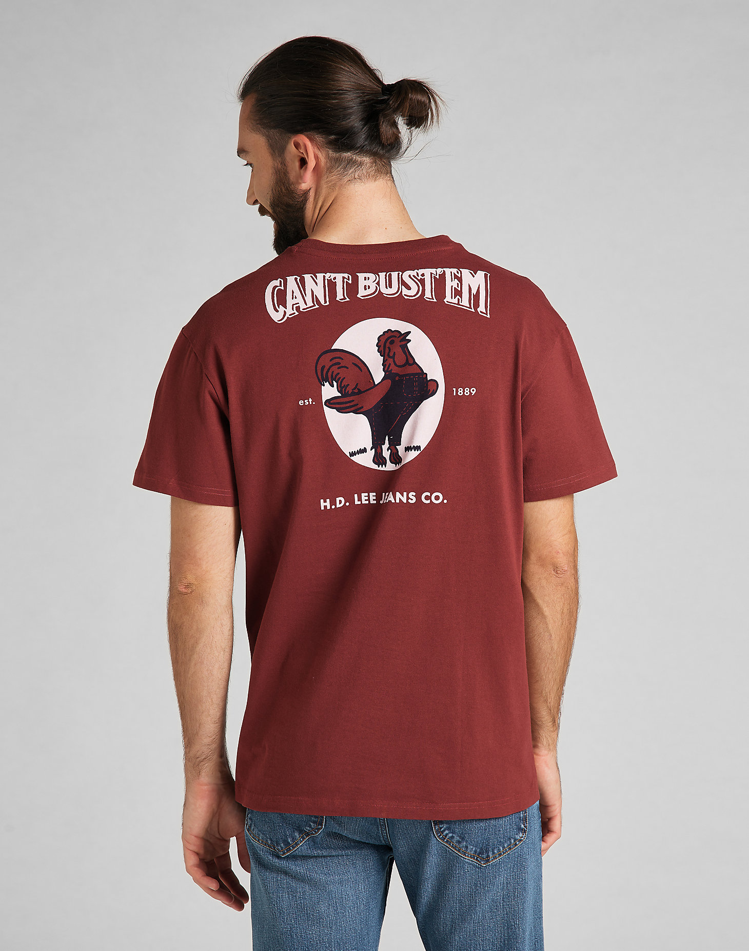 Can´T Bust´Em Tee in Fired Brick alternative view 7