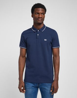 Pique Polo in Navy