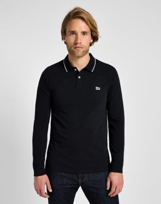 Long sleeve polo with pocket sale