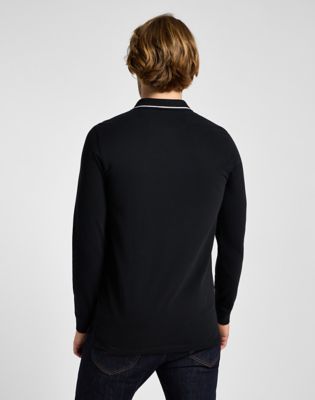 Long sleeve on sale pique polo shirt