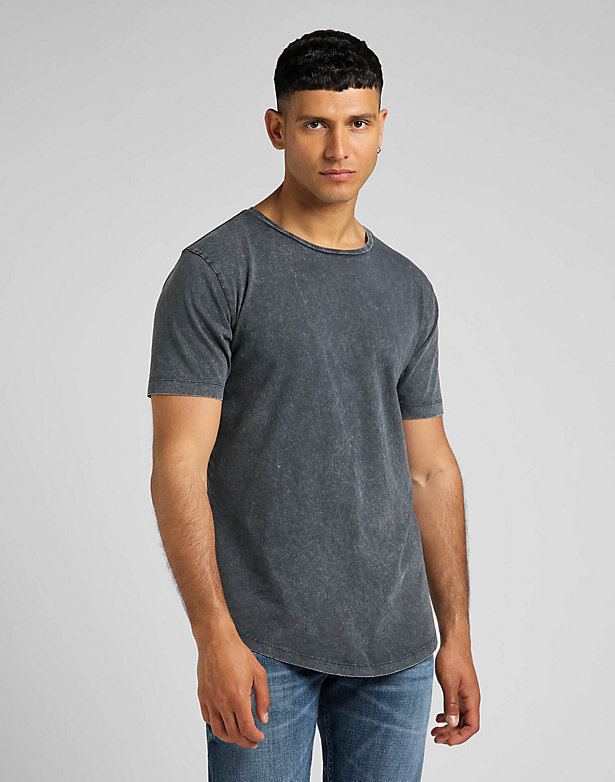 Shaped Tee in Charcoal