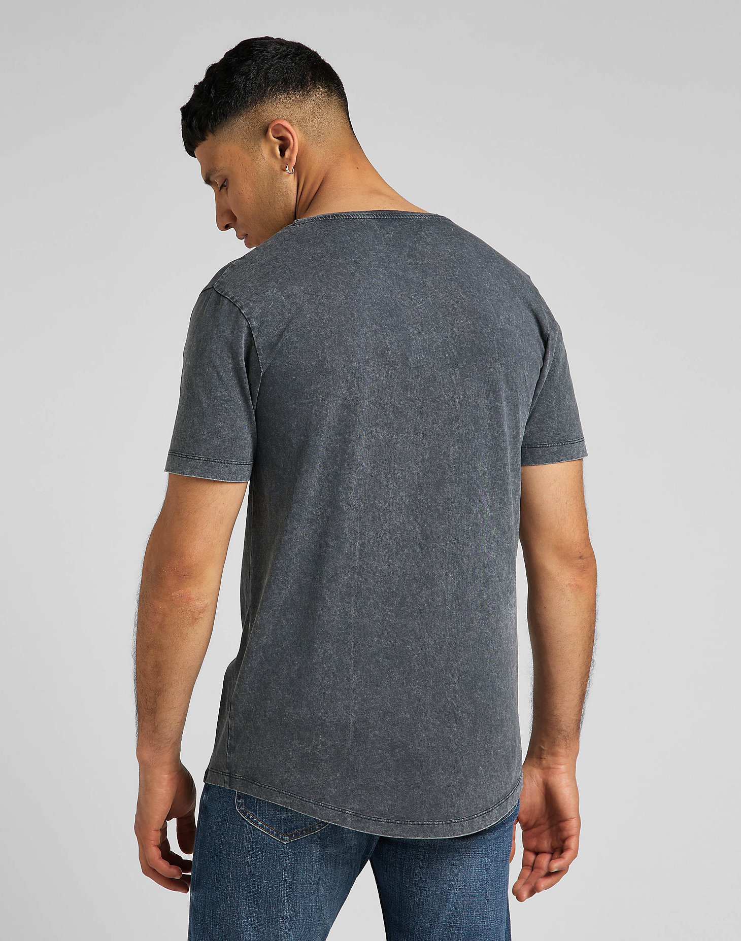 Shaped Tee in Charcoal alternative view 1