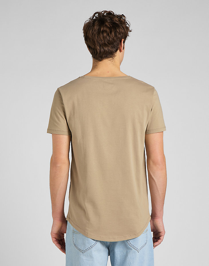 Shaped Tee in Clay alternative view