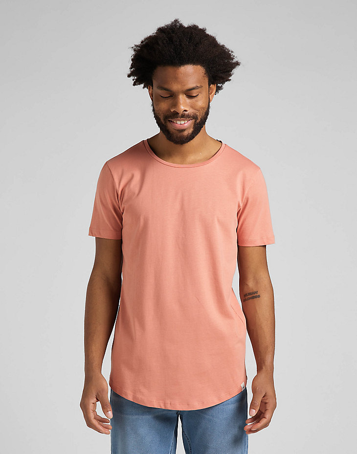 Shaped Tee in Rust main view