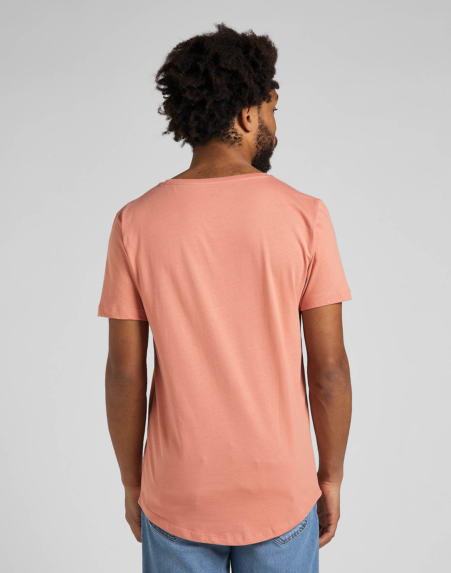 Shaped Tee in Rust alternative view 1