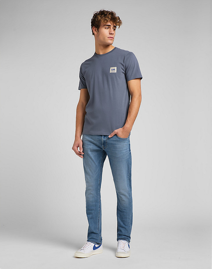 Branded Tee in Washed Grey alternative view 2