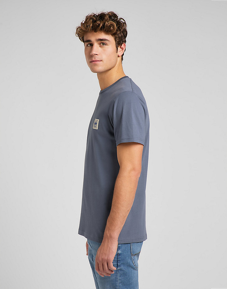 Branded Tee in Washed Grey alternative view 3
