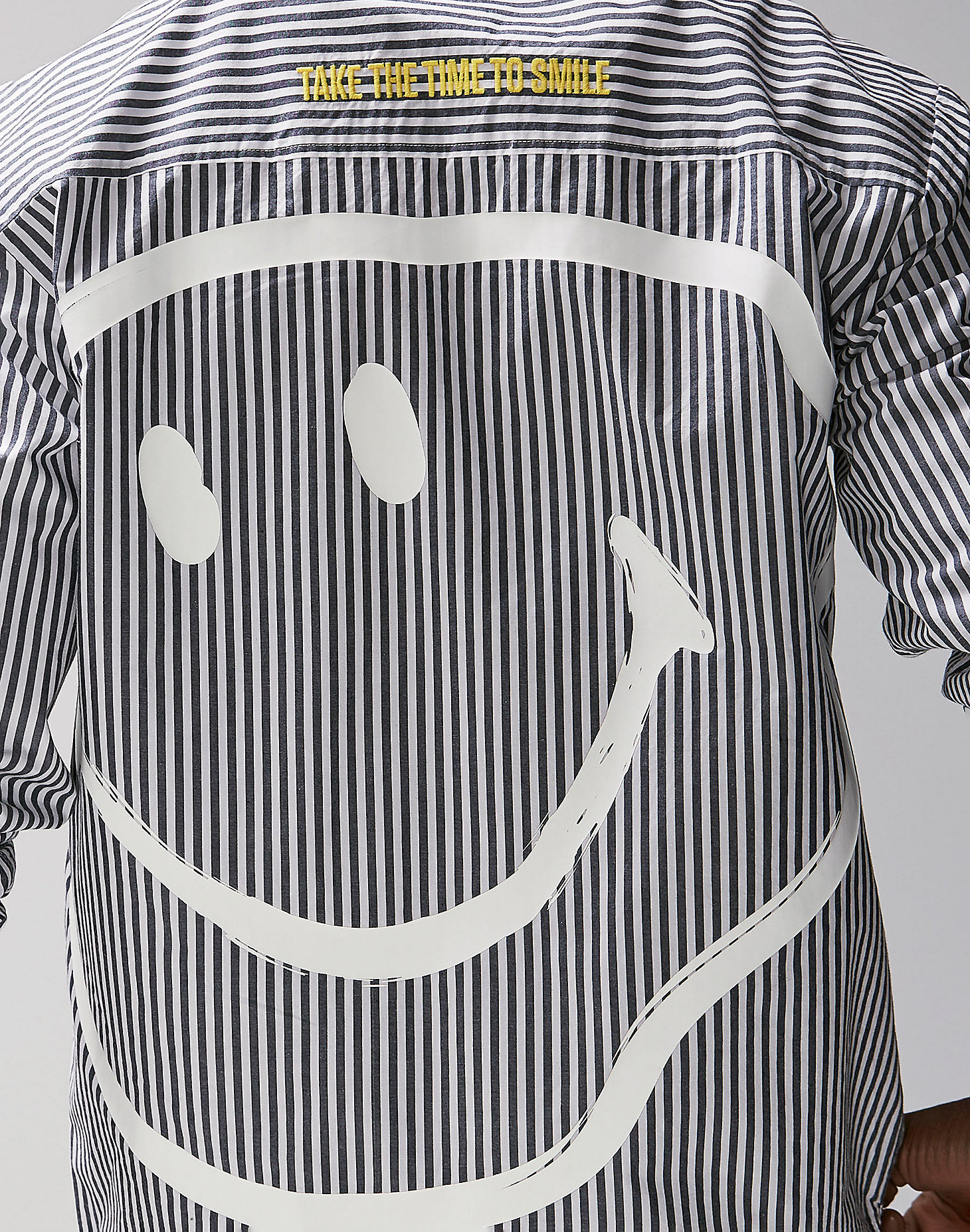 Men's Lee® X Smiley® Face Shirt in White alternative view 4