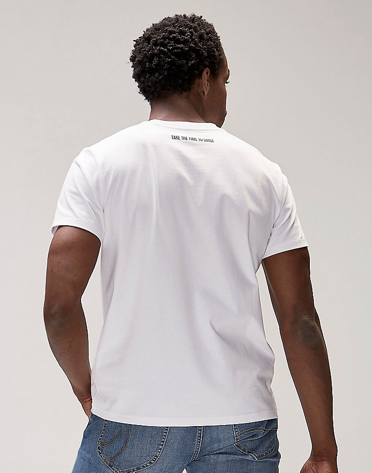 Men's Lee® X Smiley® Face Tee in White alternative view