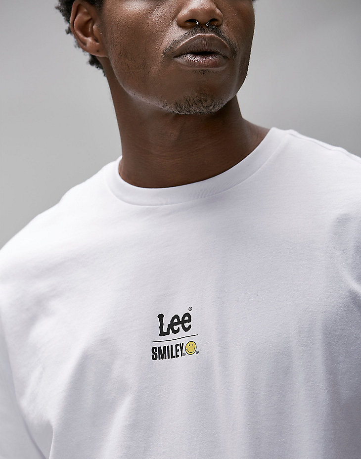 Men's Lee® X Smiley® Lee Tee in White alternative view 3