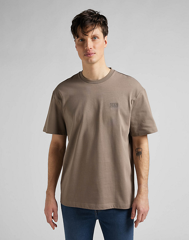 Core Loose Tee in Mid Stone