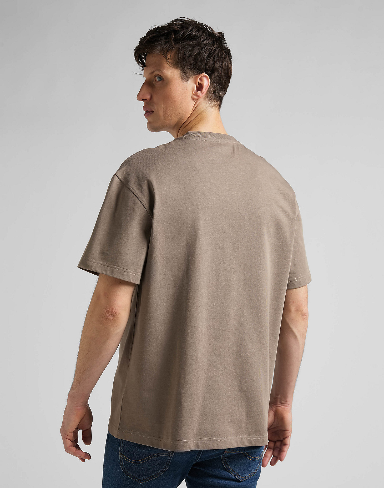 Core Loose Tee in Mid Stone alternative view 1