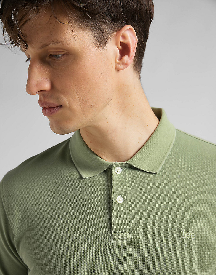 Natural Dye Polo in Brindle Green alternative view 4