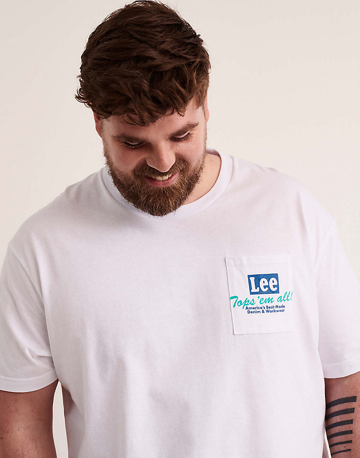 Lee Jeans Tee in Bright White alternative view