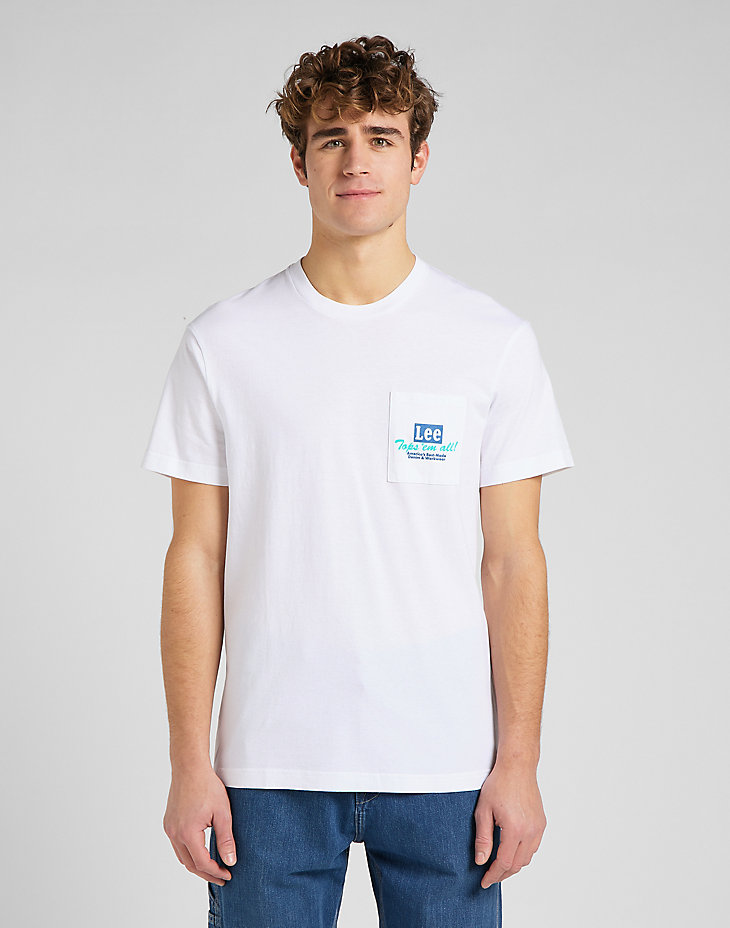 Lee Jeans Tee in Bright White alternative view 4