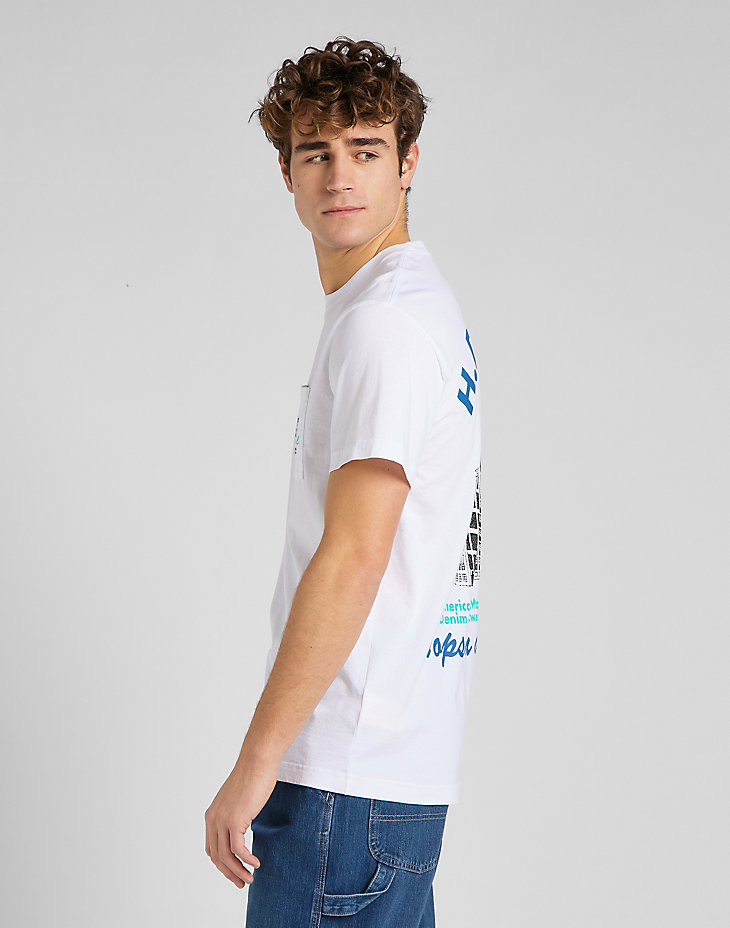 Lee Jeans Tee in Bright White alternative view 5