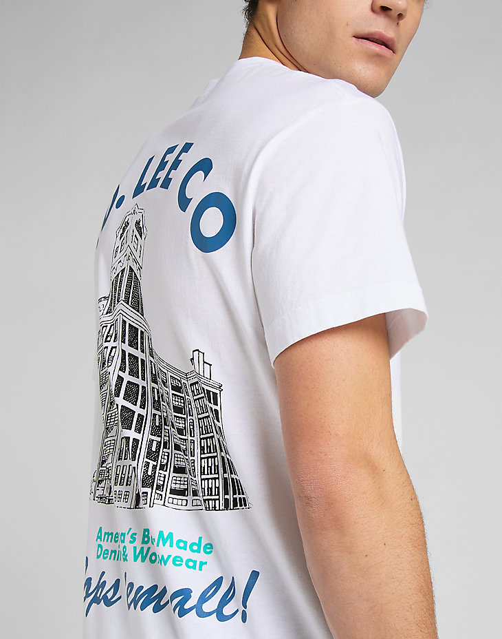 Lee Jeans Tee in Bright White alternative view 6