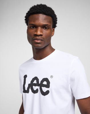 Wobbly Logo Tee in White alternative view 4