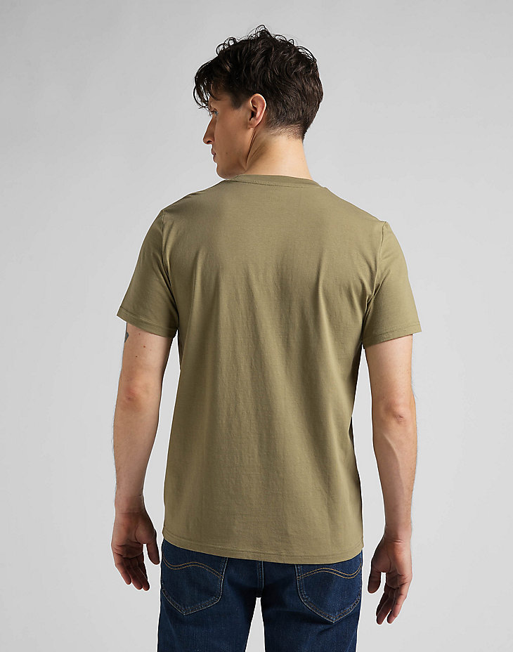 Wobbly Logo Tee in Brindle Green alternative view