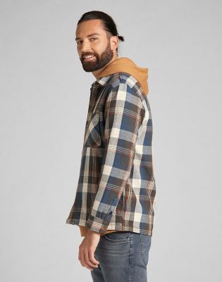 Rsq midnight hayride best sale mens hooded flannel shir