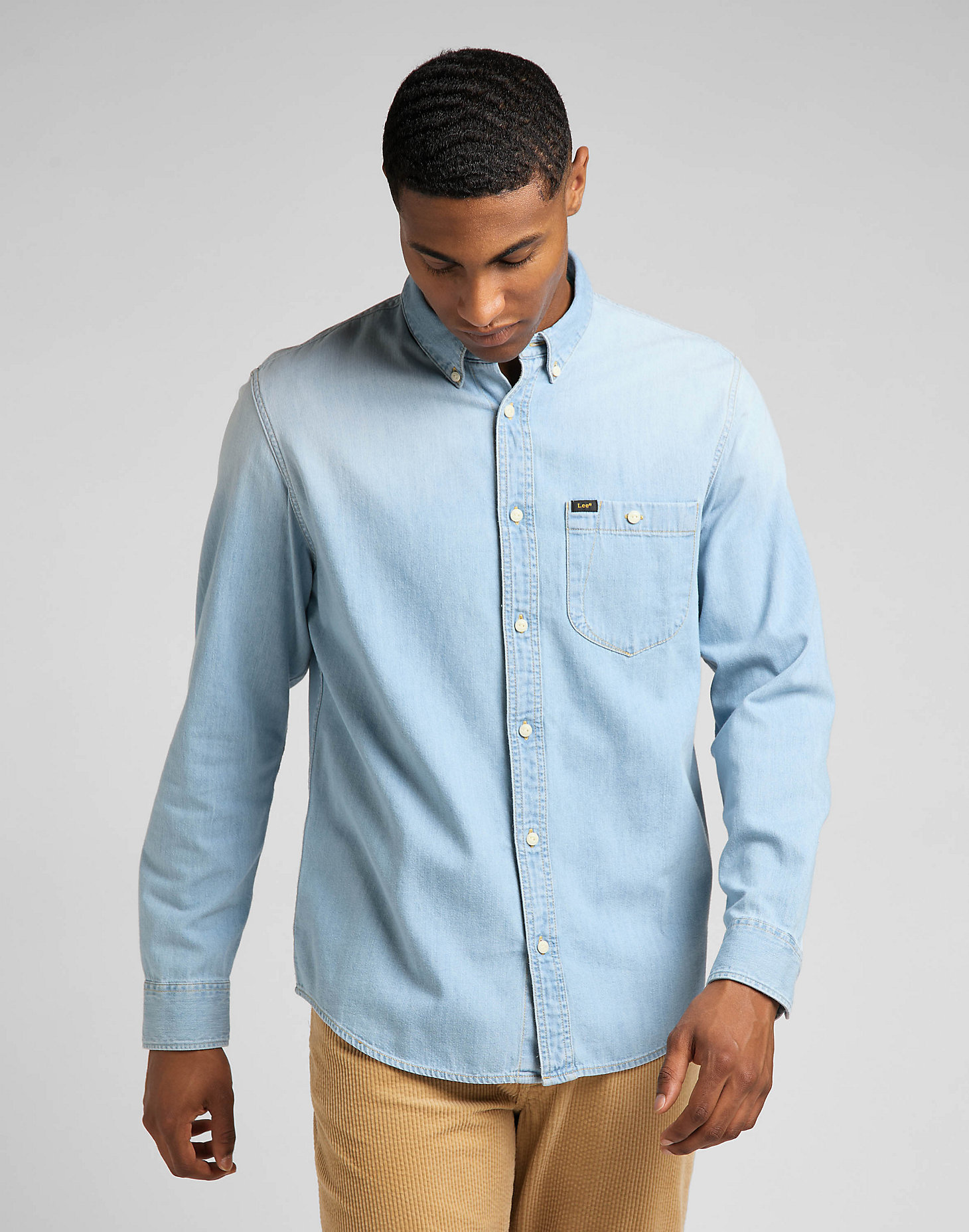 Riveted Shirt in Space Blue main view