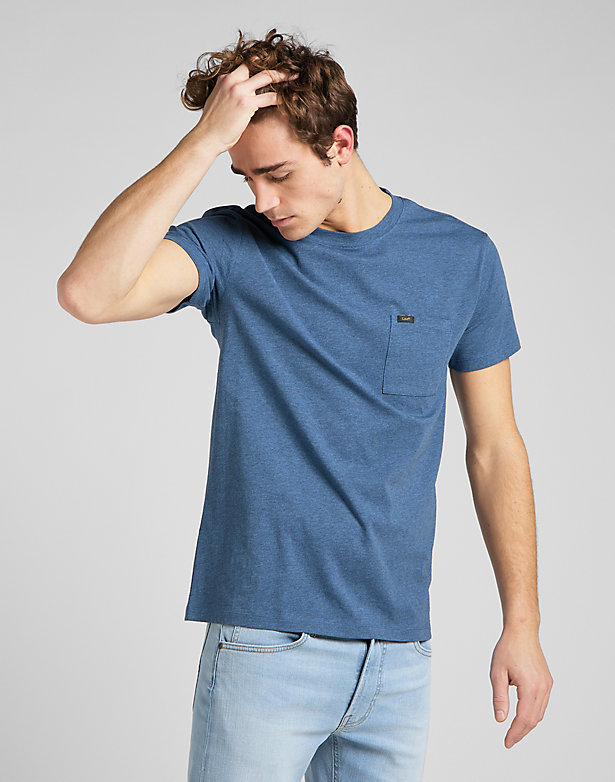 Ultimate Pocket Tee in Blue Union
