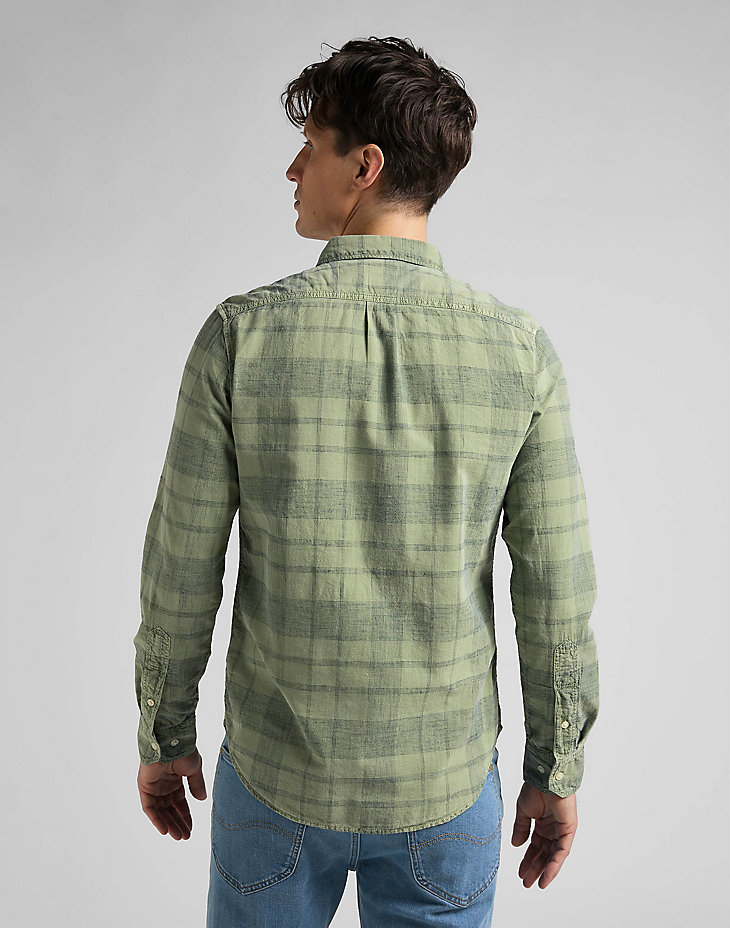 Leesure Shirt in Brindle Green Check alternative view