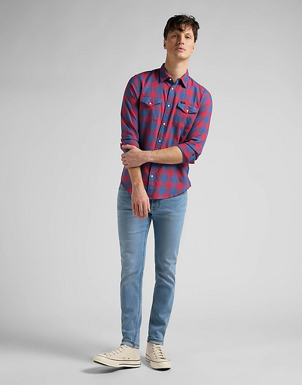Clean Regular Western Shirt in Real Red