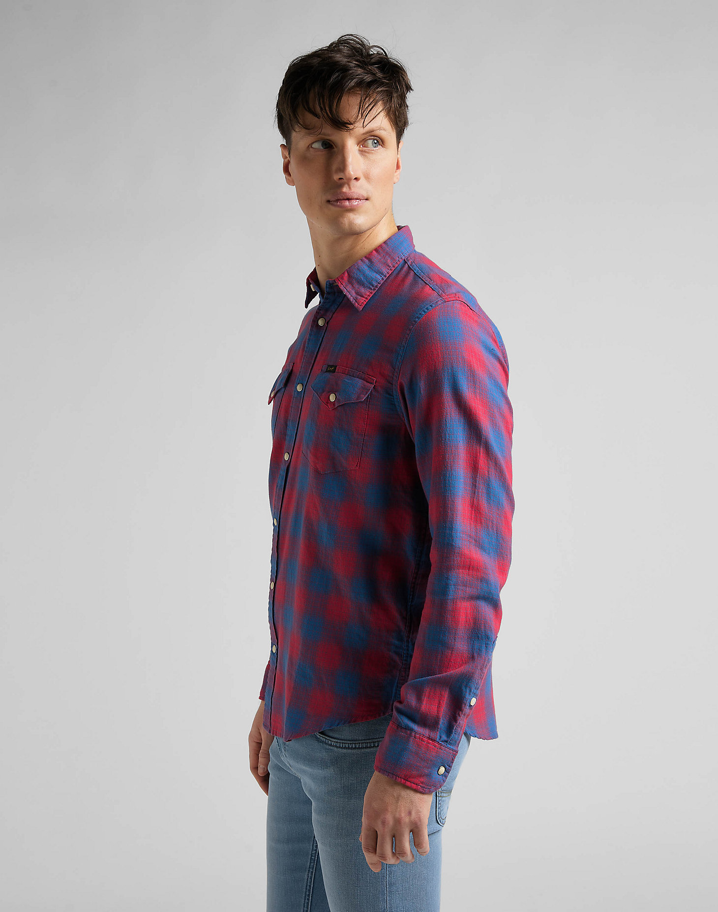 Clean Regular Western Shirt in Real Red alternative view 3