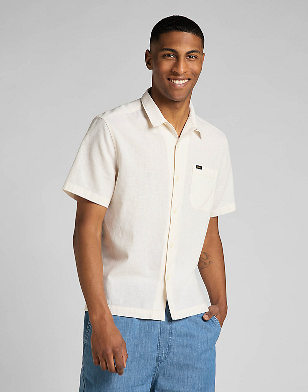 Short Sleeve Resort Shirt in Whitecap Gray