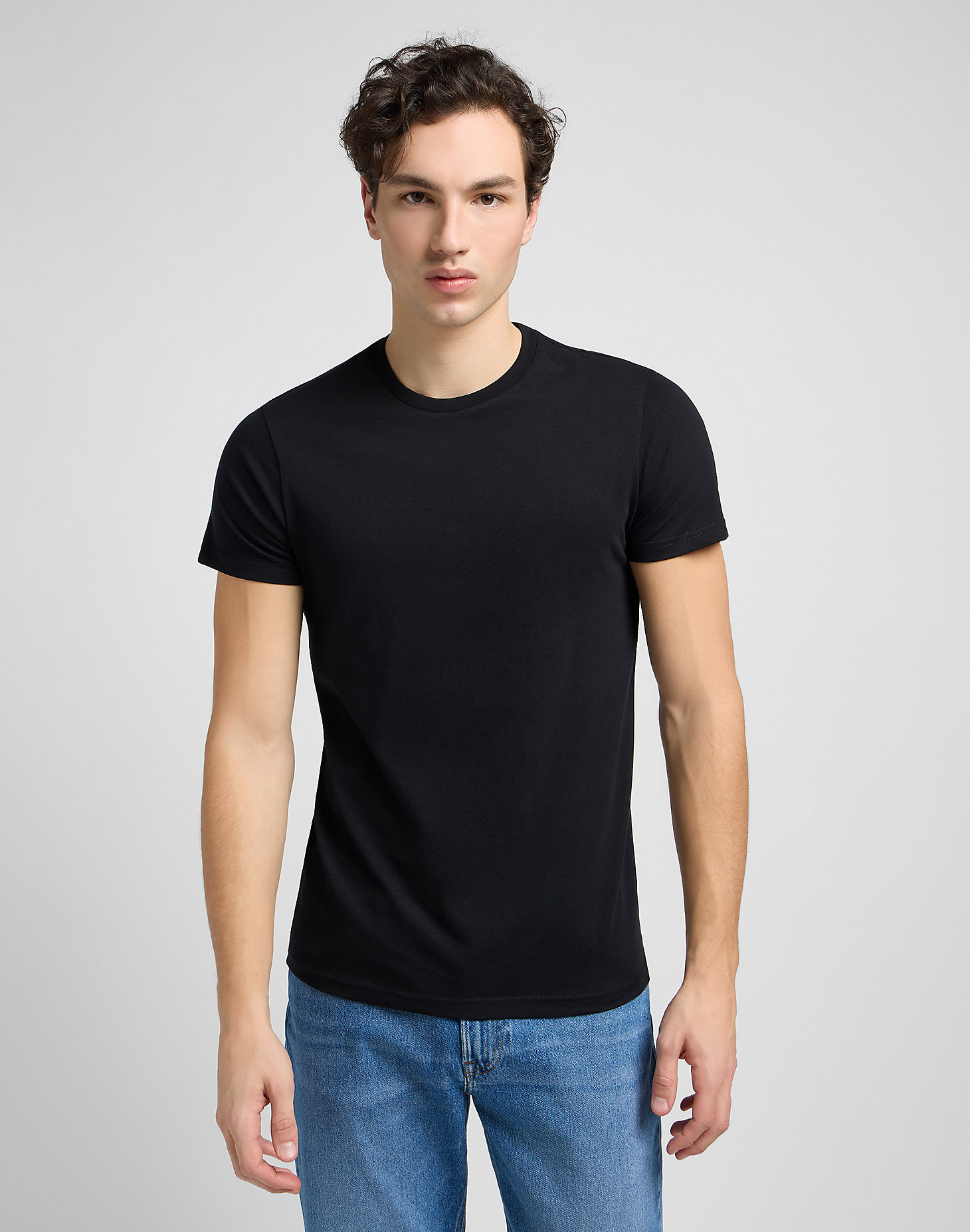 Twin Pack Crew Tee in Black main view