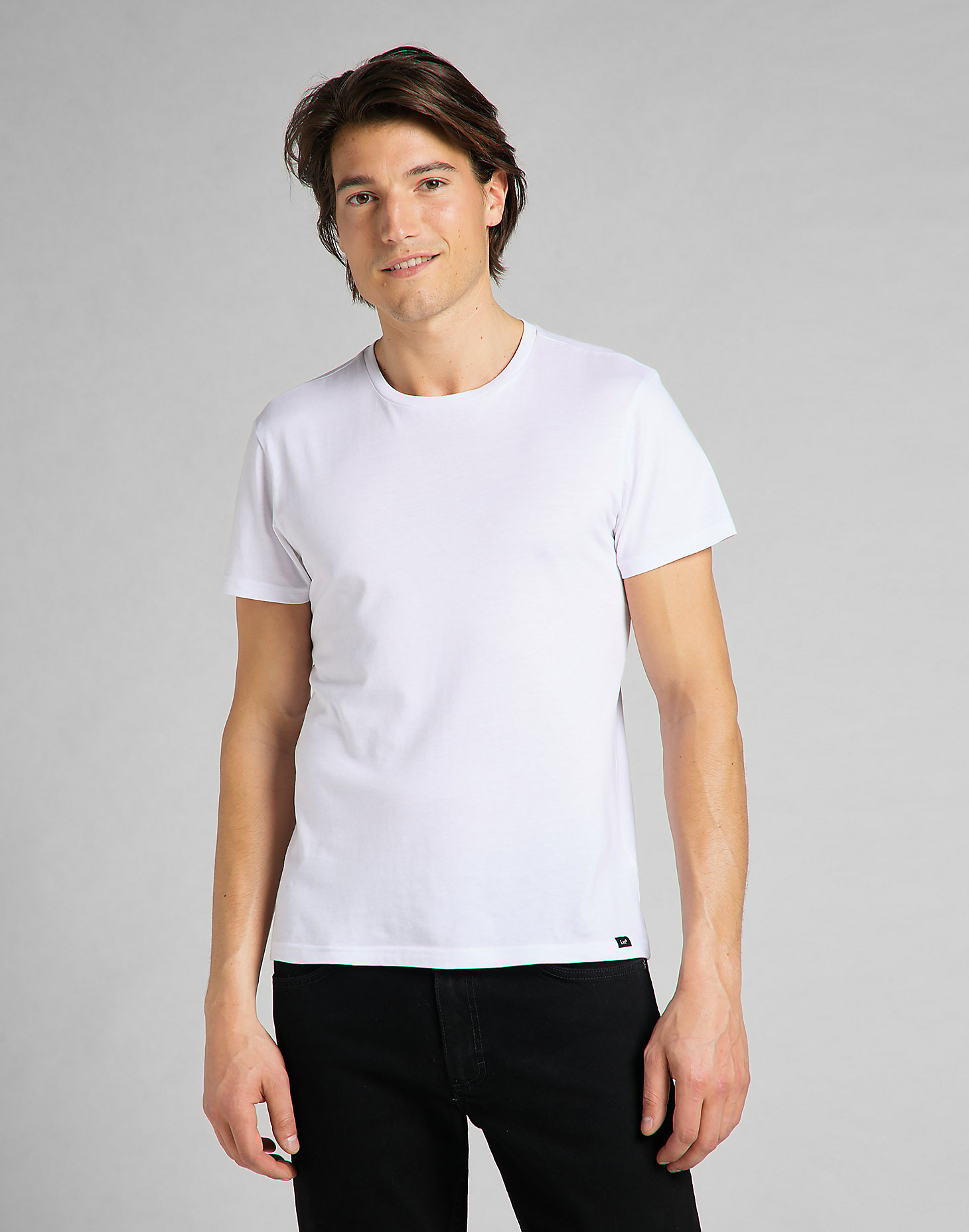 Twin Pack Crew Tee in White alternative view 1