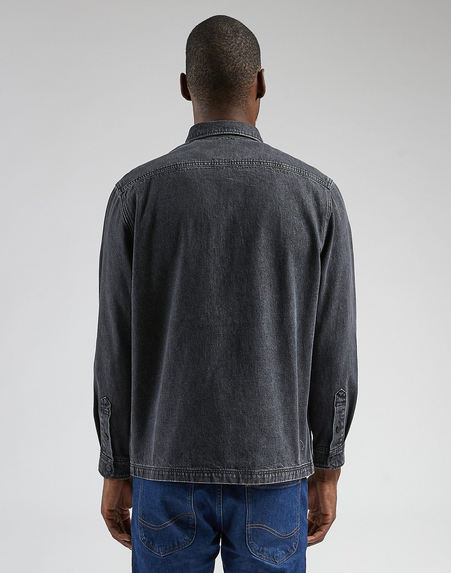 Workwear Overshirt in Grey Lush alternative view 1