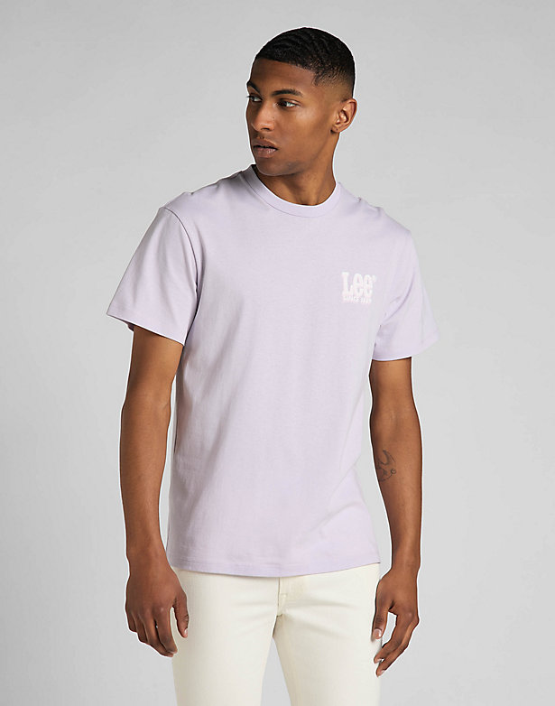 Short Sleeve Painter Ad Tee in Misty Lilac