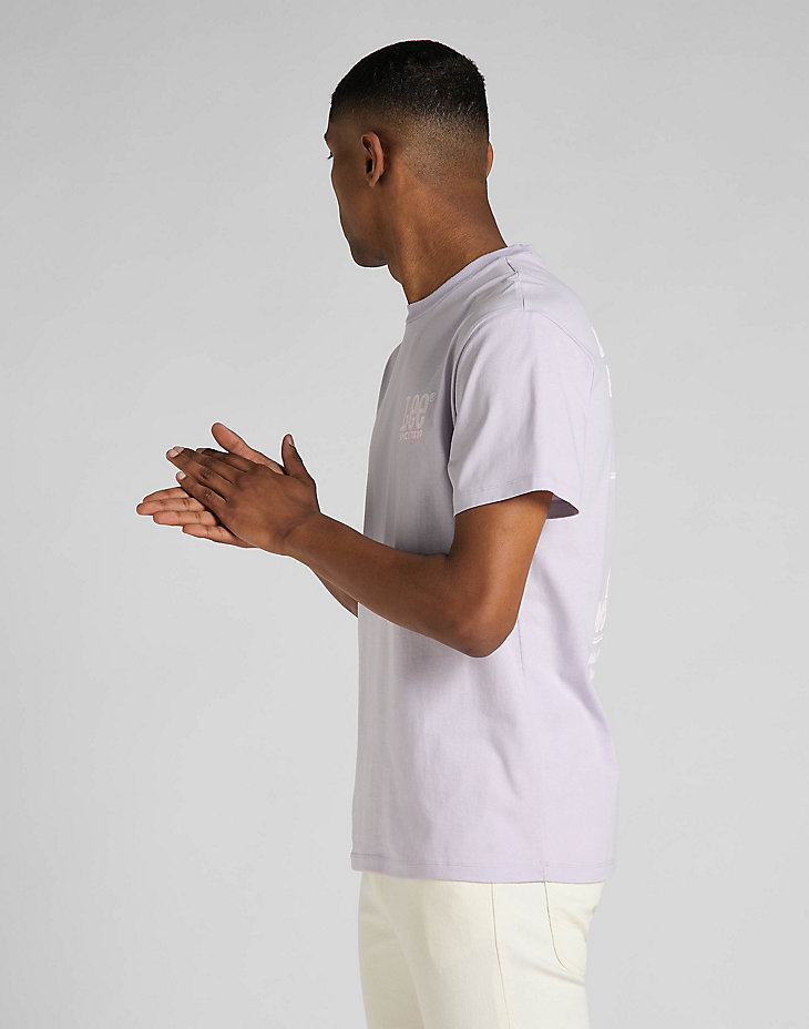 Short Sleeve Painter Ad Tee in Misty Lilac alternative view 3