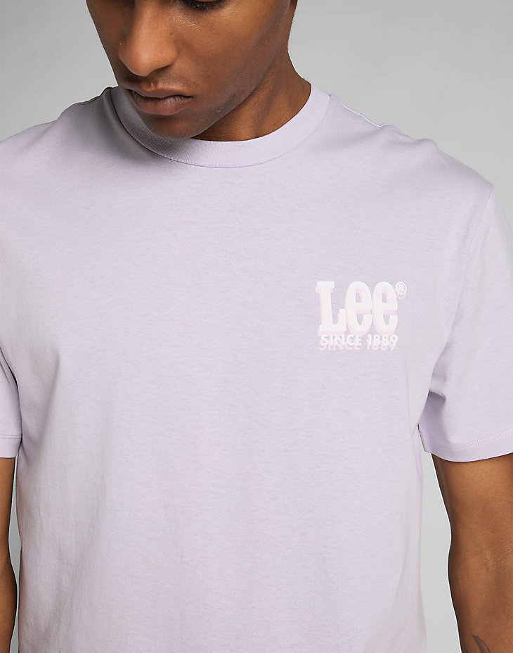 Short Sleeve Painter Ad Tee in Misty Lilac alternative view 4