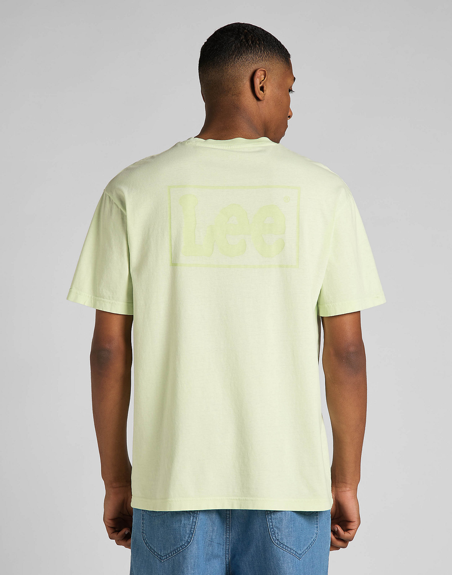 Logo Loose Tee in Canary Green alternative view 1