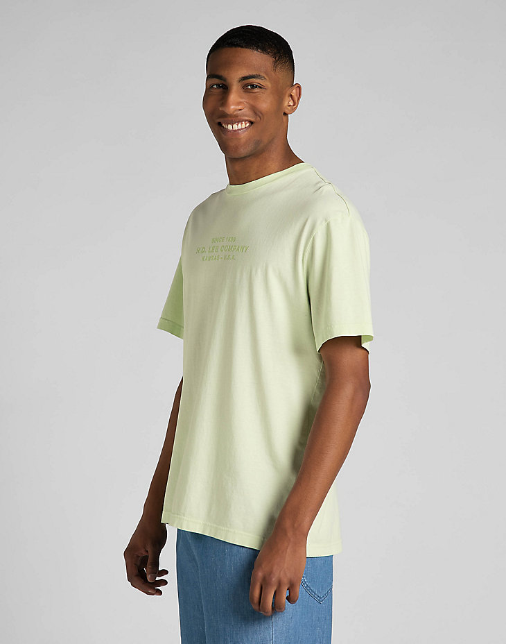 Logo Loose Tee in Canary Green alternative view 3