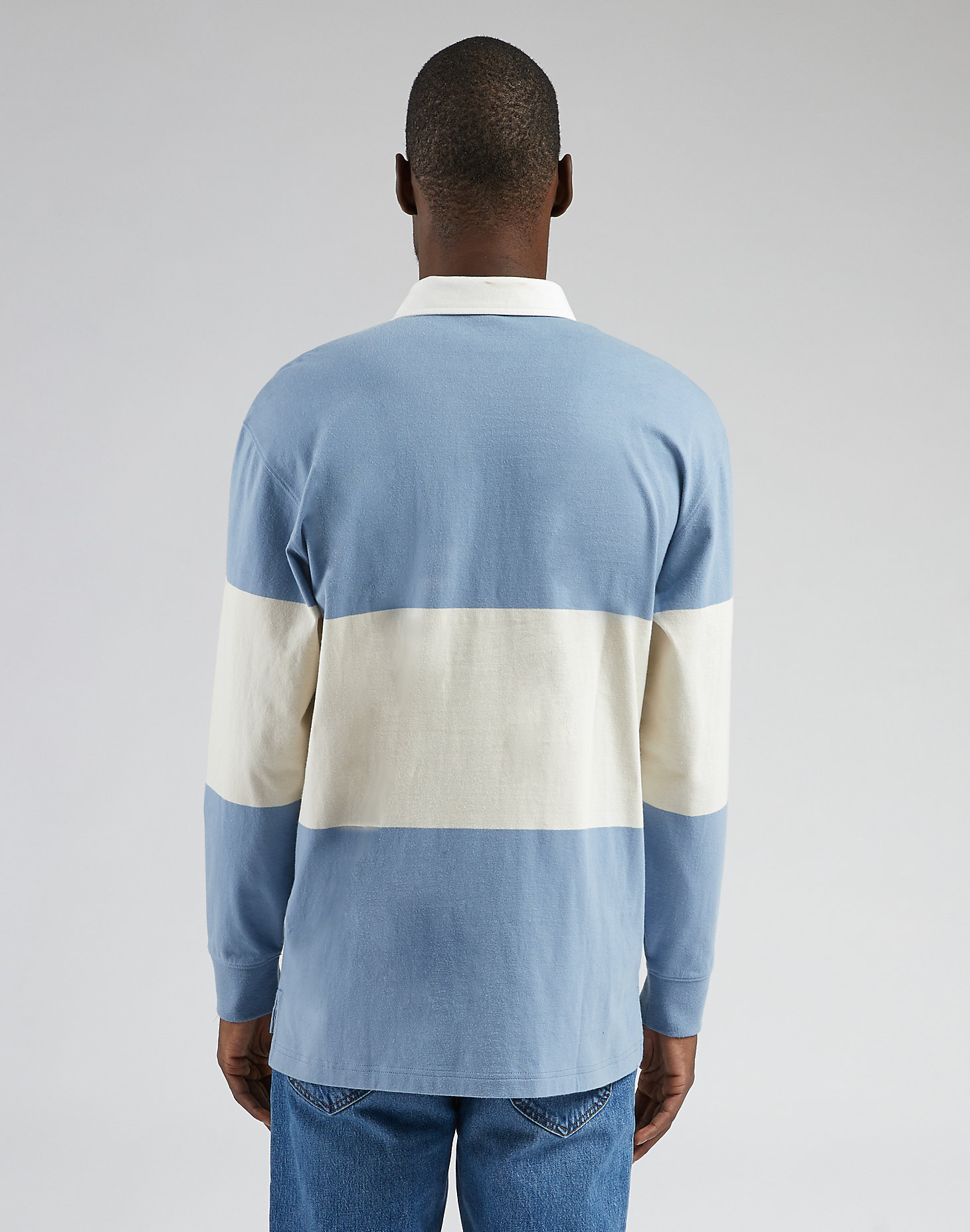 Long Sleeve Rugby Tee in Dreamy Blue alternative view 1