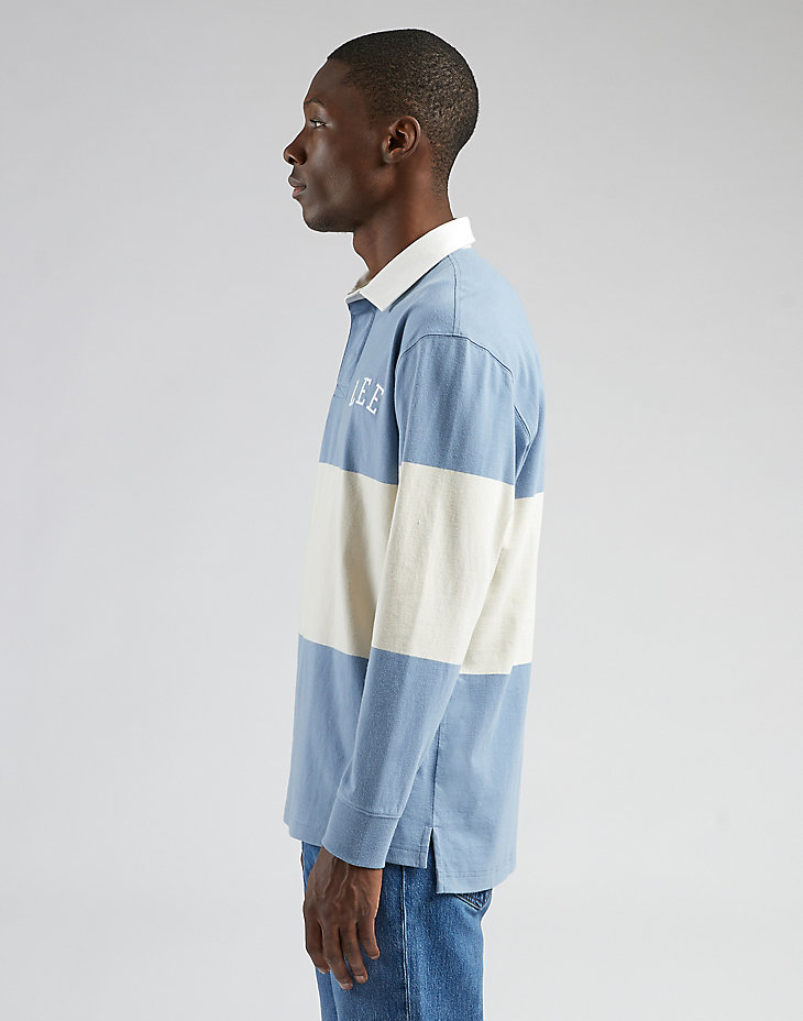 Long Sleeve Rugby Tee in Dreamy Blue alternative view 3