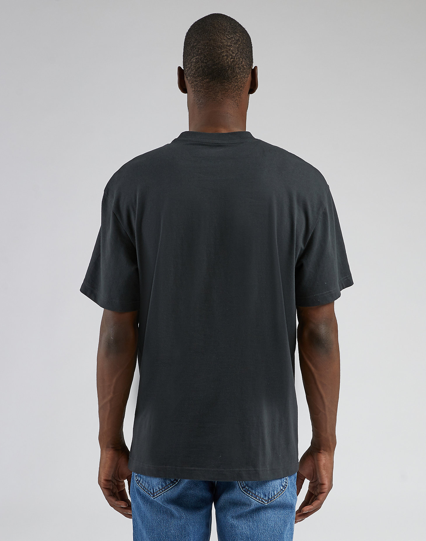 Short Sleeve Loose Tee in Washed Black alternative view 1