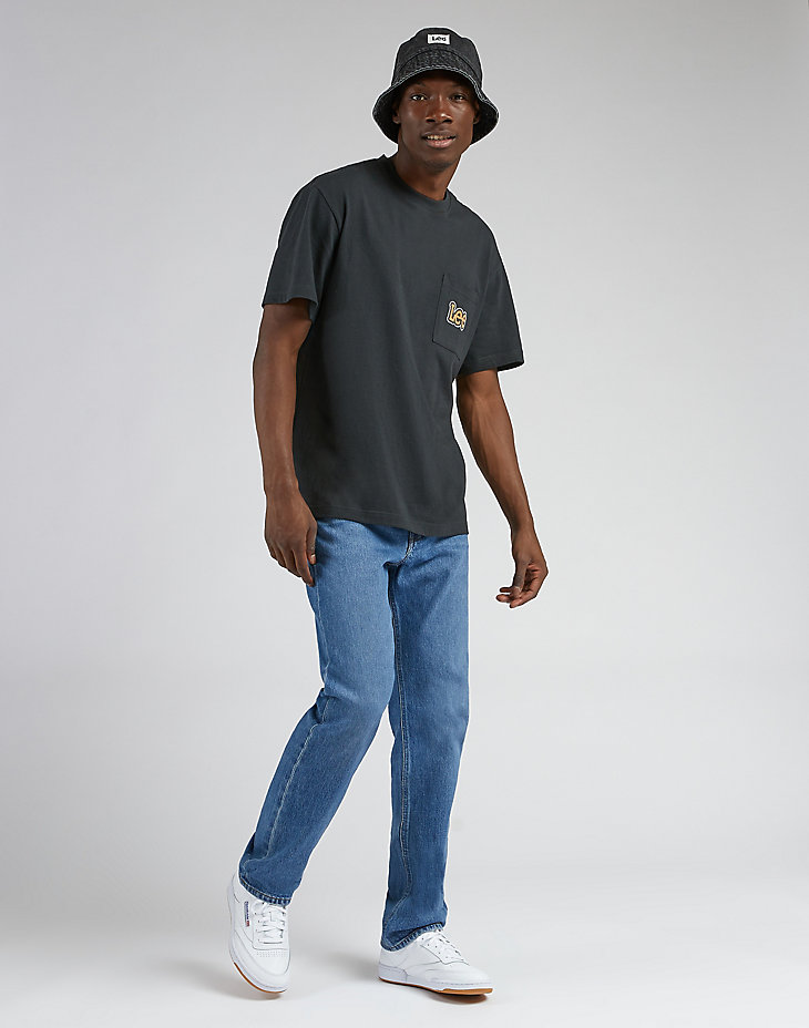 Short Sleeve Loose Tee in Washed Black alternative view 2