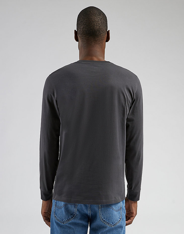 Long Sleeve Logo Tee in Washed Black alternative view