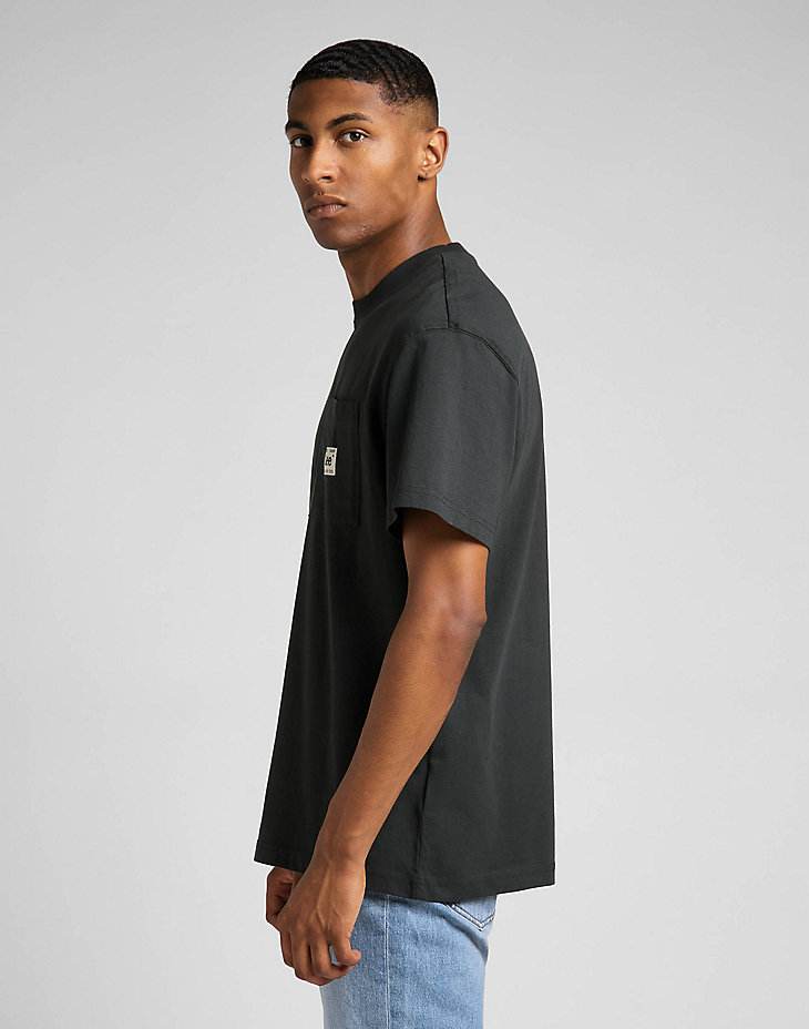 Loose Pocket Tee in Washed Black alternative view 3