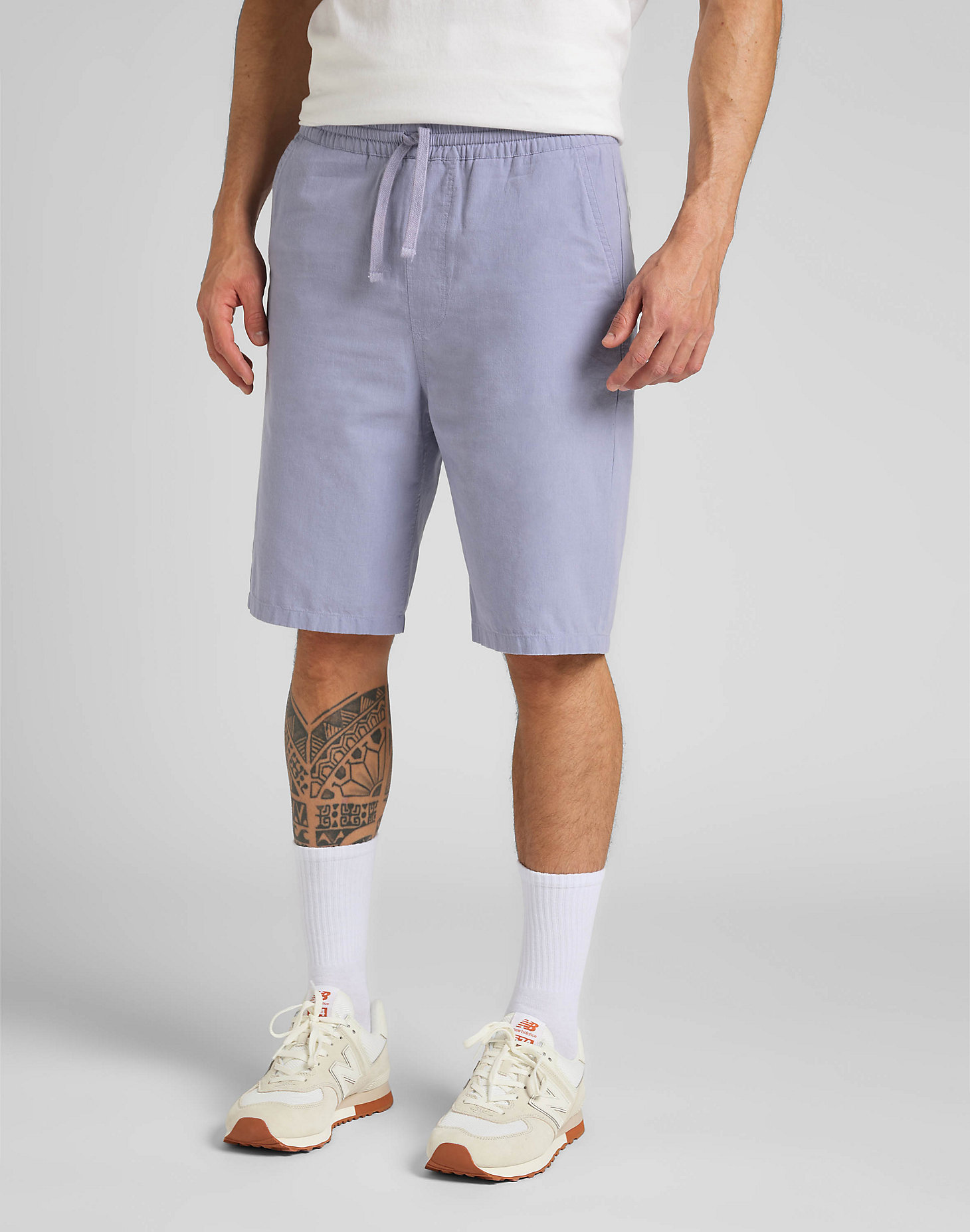 Drawstring Short in Misty Lilac main view