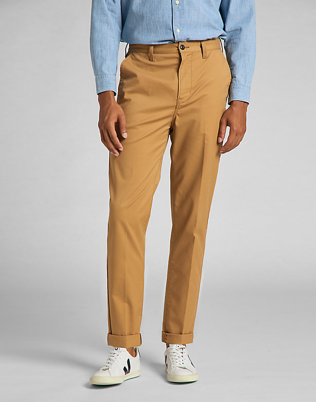 Tapered Chino in Tobacco Brown
