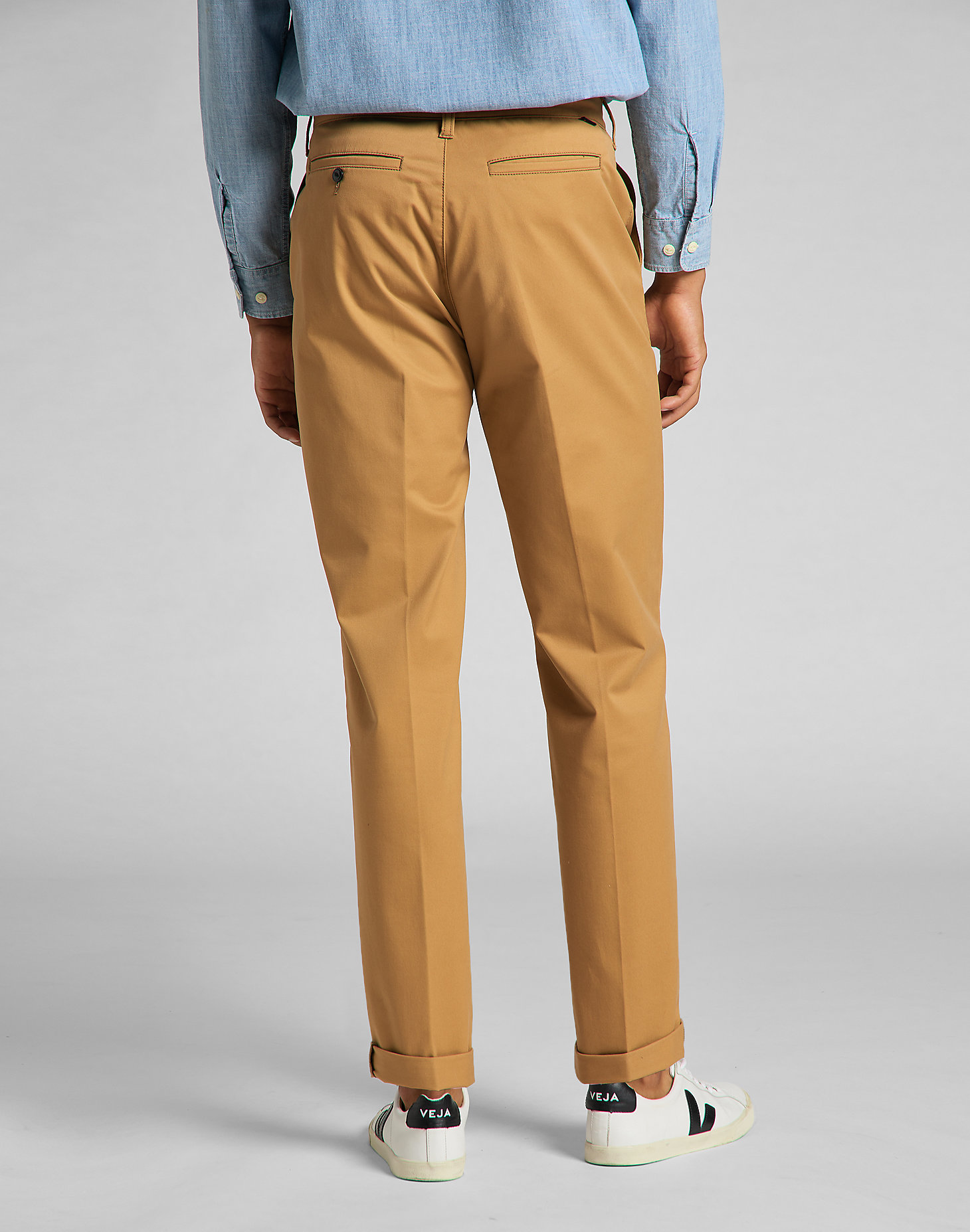 Tapered Chino in Tobacco Brown alternative view 1