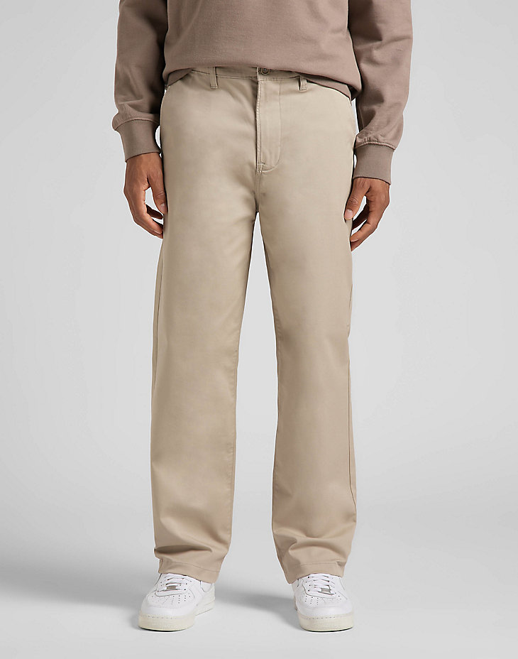 RELAXED CHINO IN STONE