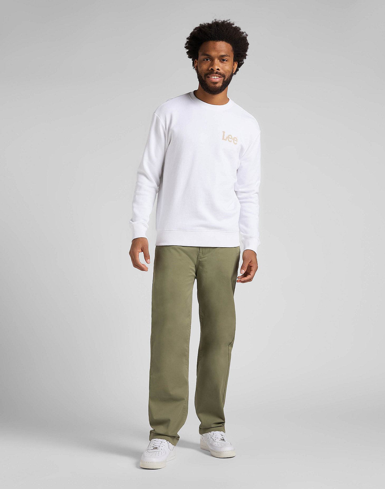 Relaxed Chino in Olive Green main view